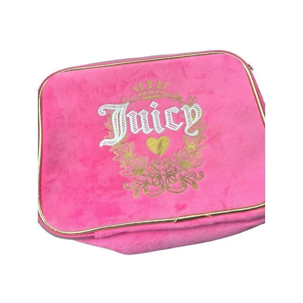Juicy couture pink make up case new w tags y2k 2000s